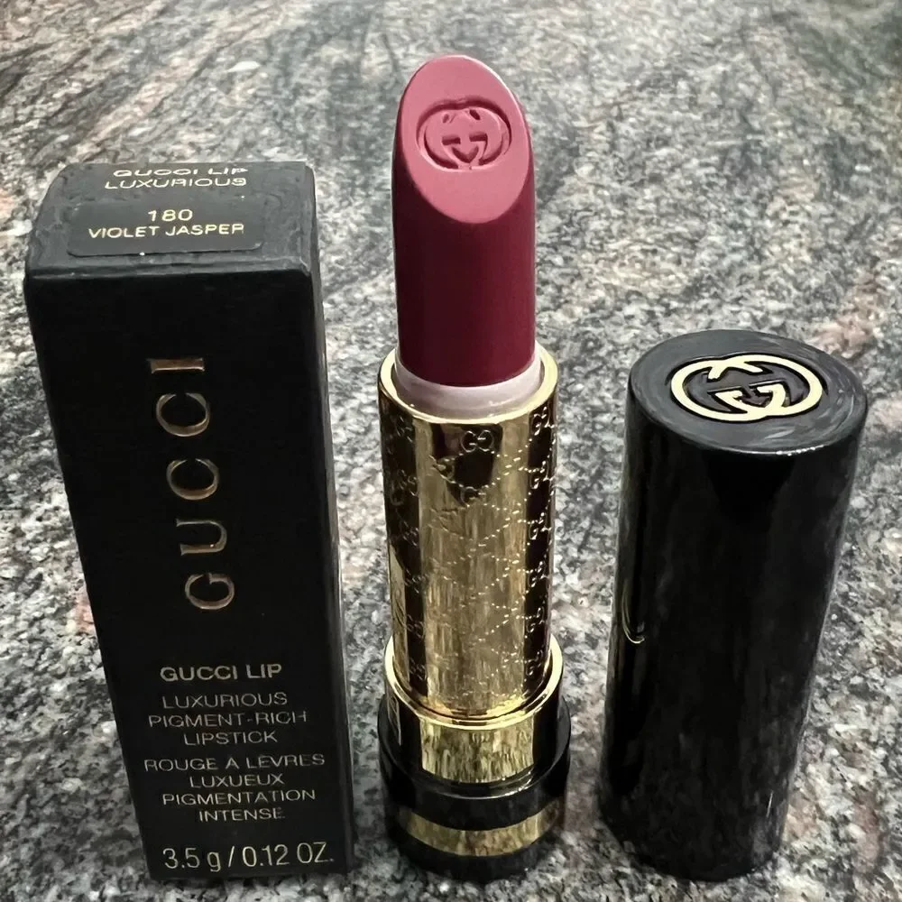 Gucci Lip Luxurious Pigment -Rich Lipstick 180 Violet Jasper new in box